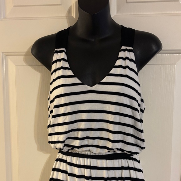 Express Striped Blouson Maxi Dress Size Small - Picture 3 of 8